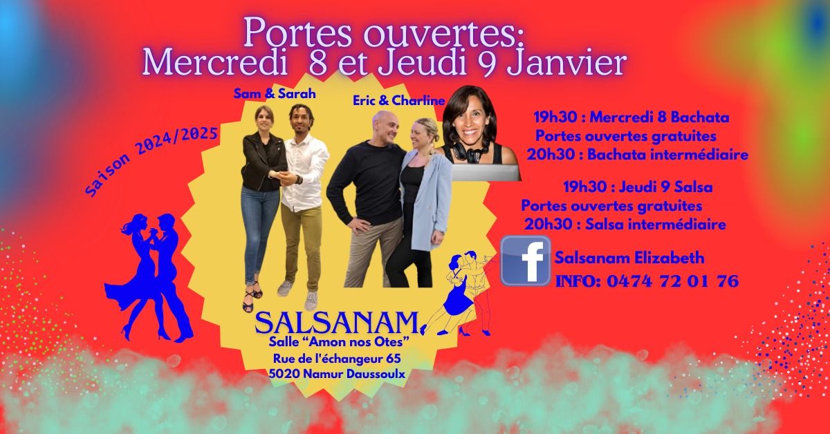 Portes ouvertes: Mercredi 8 et Jeudi 9 Janvier 19h30!!!