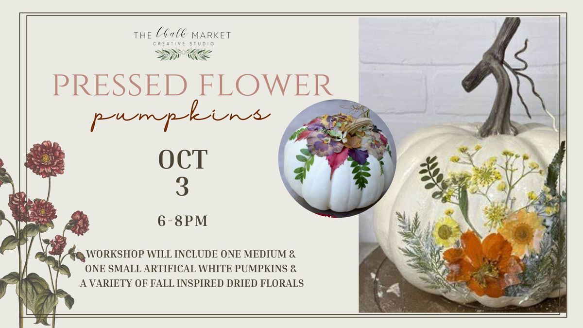 Pressed Flower Pumpkin Workshops