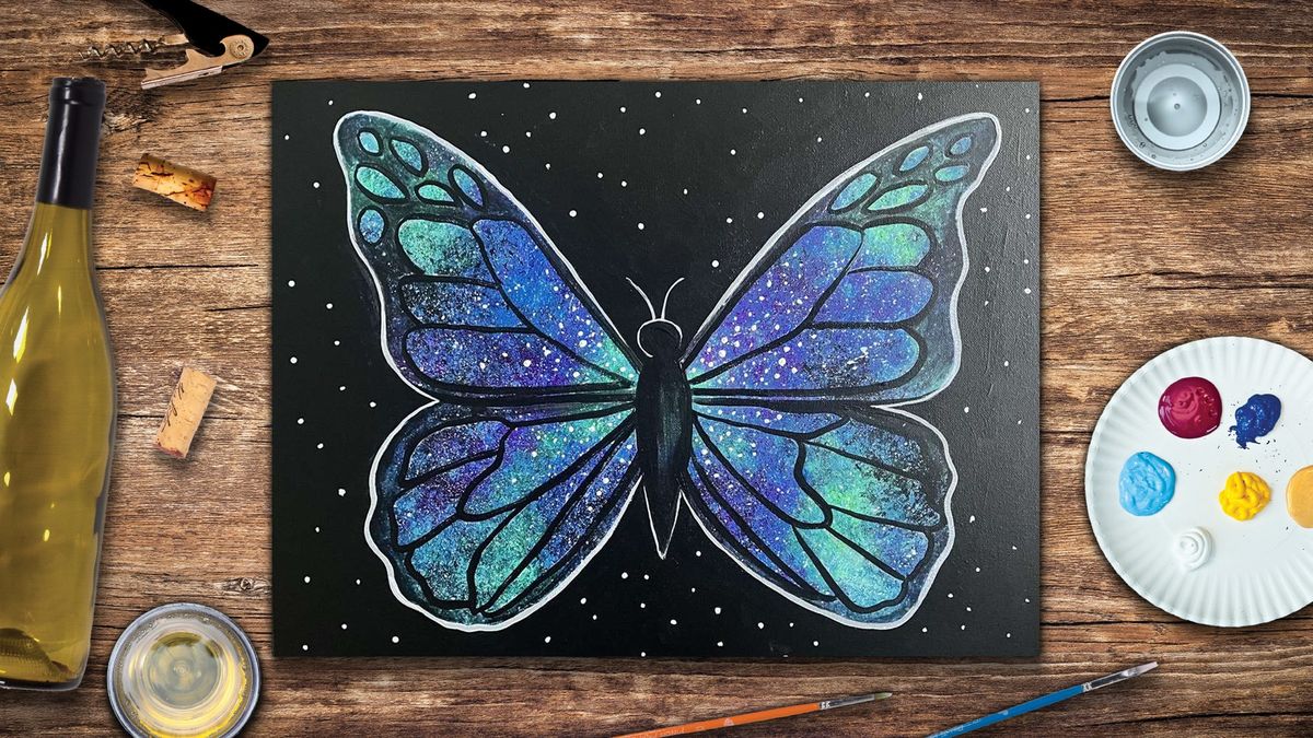 Galaxy Butterfly - Paint and Sip 