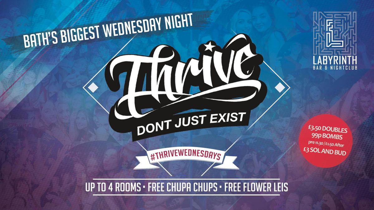 Thrive Wednesdays at Labs - Bath's Best Wednesday Night! \ud83e\udd73