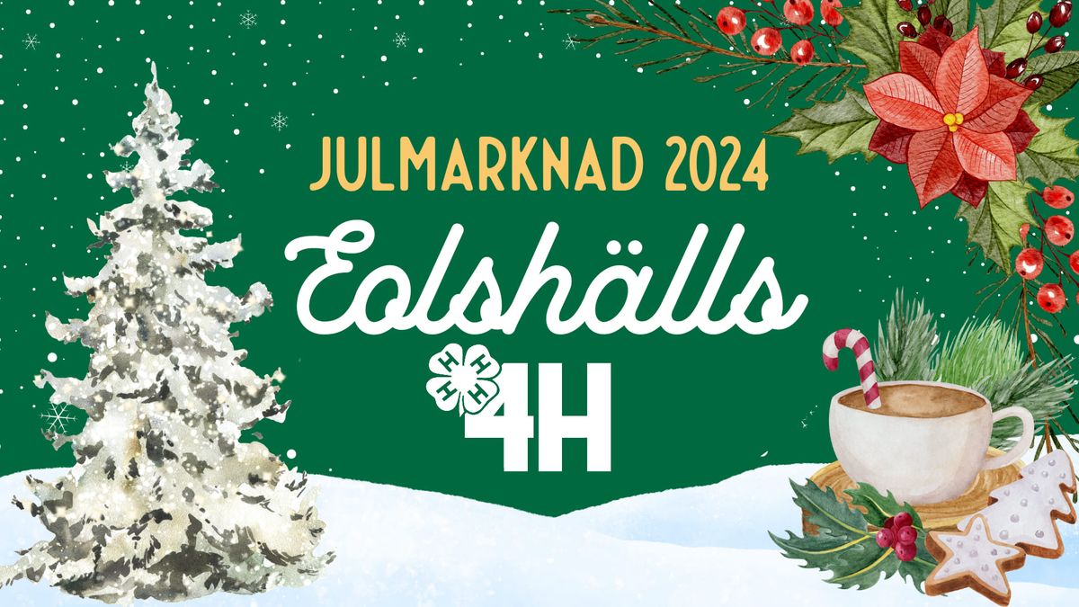 Julmarknad p\u00e5 4H i H\u00e4gersten 