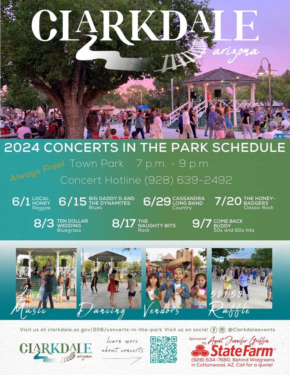 2024 Concerts in the Park Featuring The Naughty Bits, Clarkdale Park, 17 August 2024