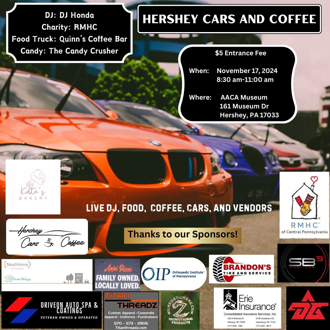 Hershey Cars and Coffee-RMHC Charity Event