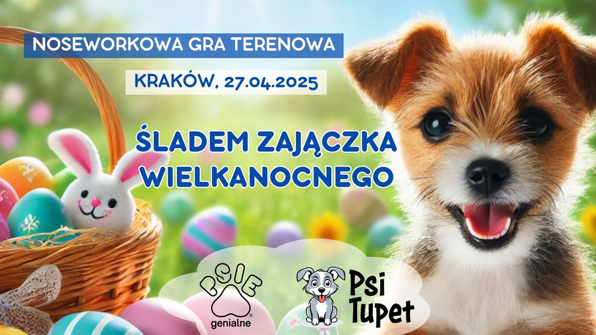 Noseworkowa gra terenowa - \u015aladem zaj\u0105czka wielkanocnego