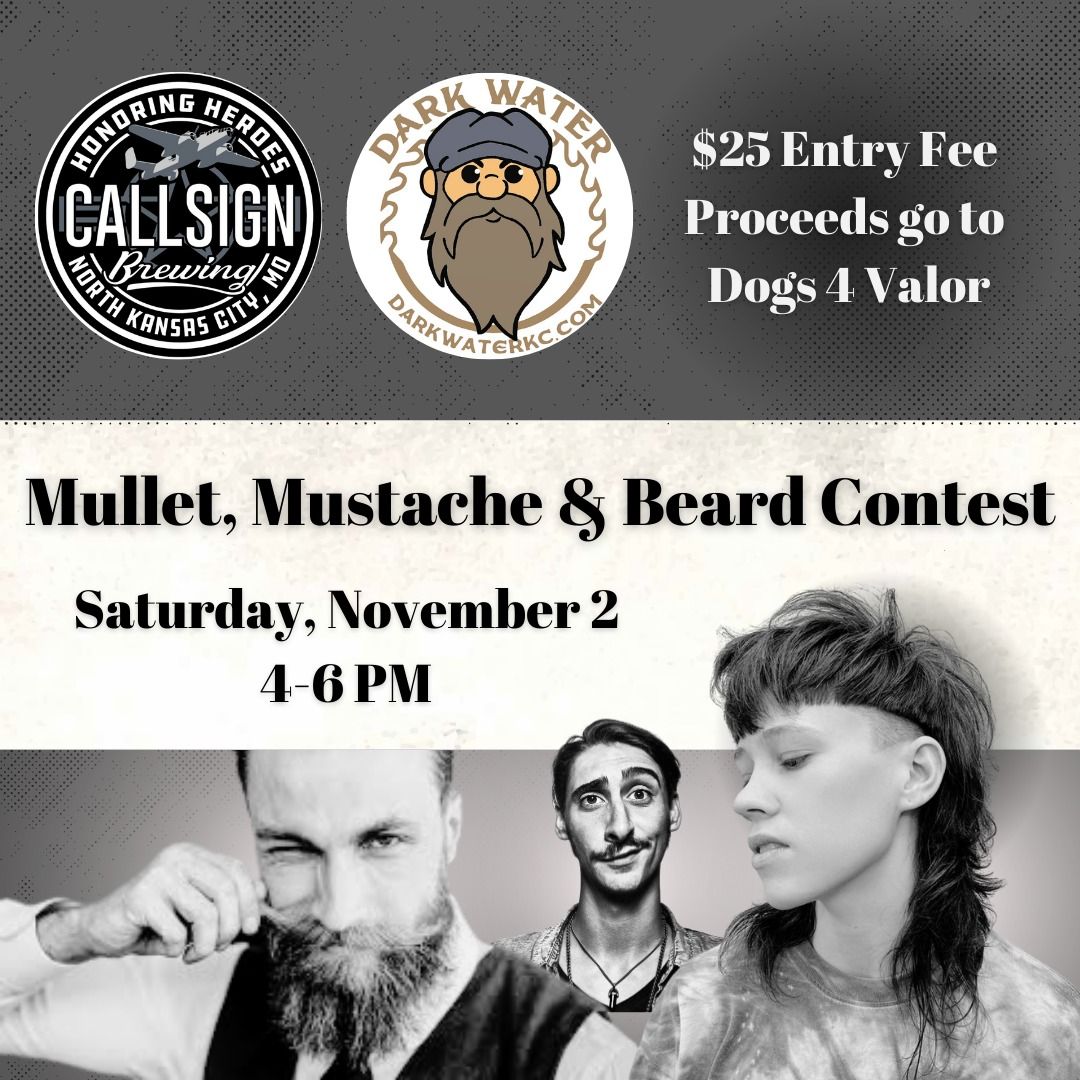 Mullet, Mustache & Beard Contest @ Callsign Brewing.