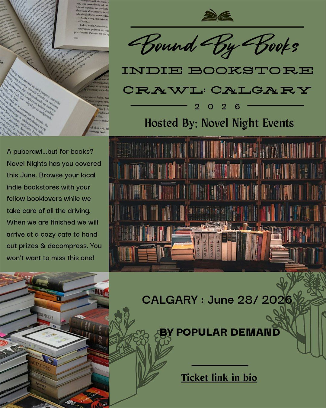 CALGARY Bound By Books Bookcrawl