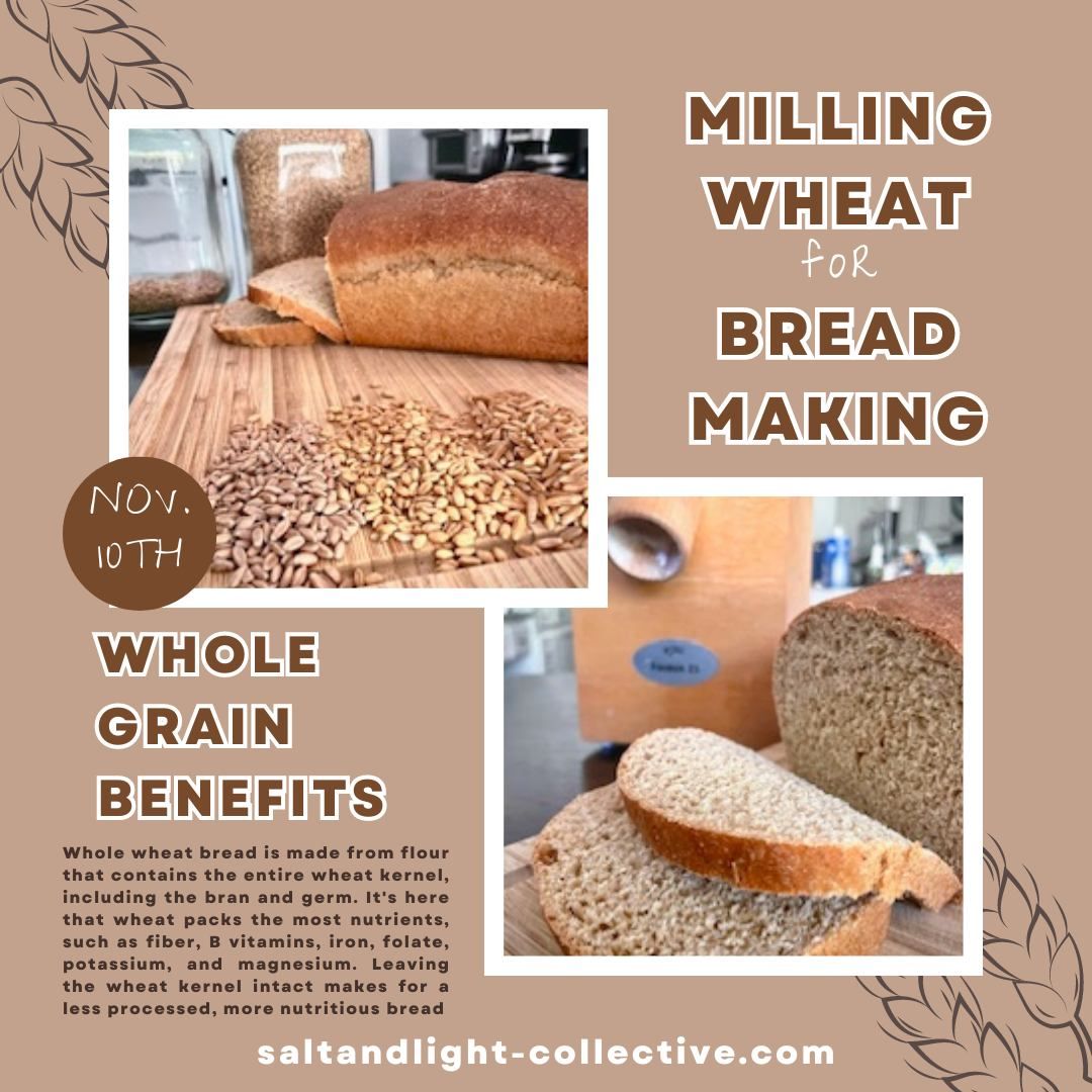 Milling Wheat for Bread Making Workshop | Adults | November 10