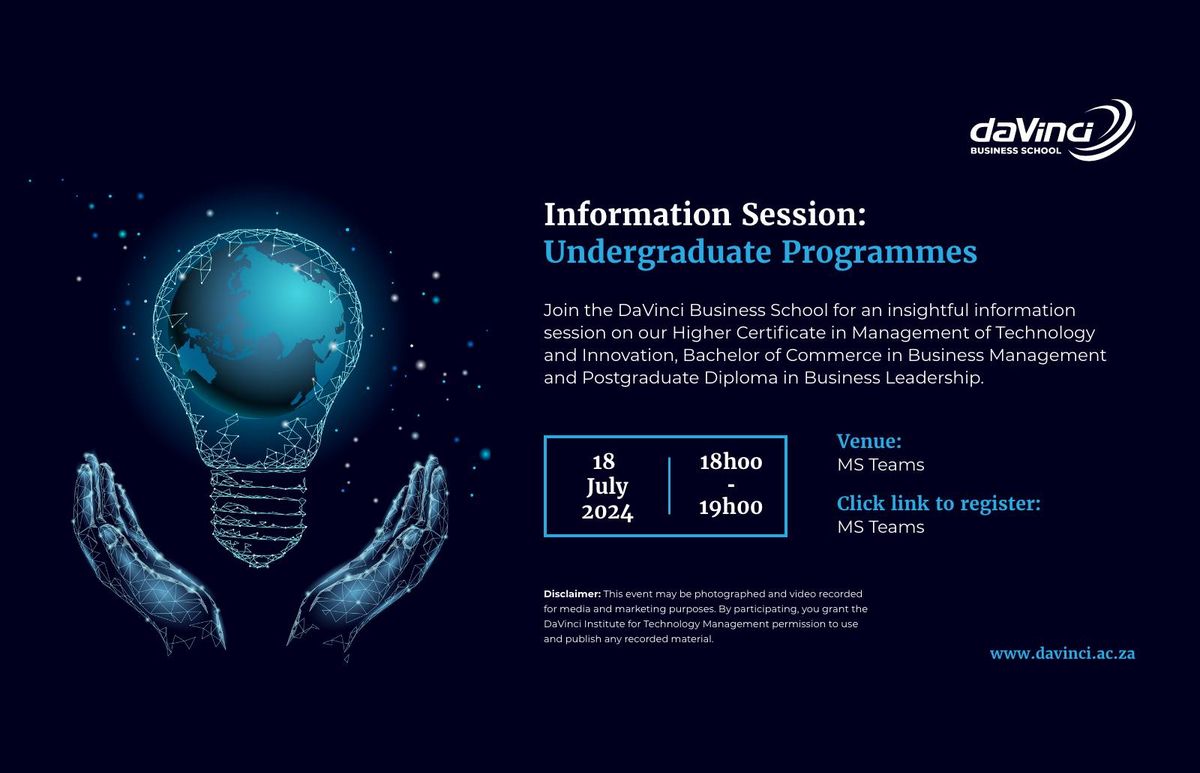 Information Session - Undergraduate Programmes