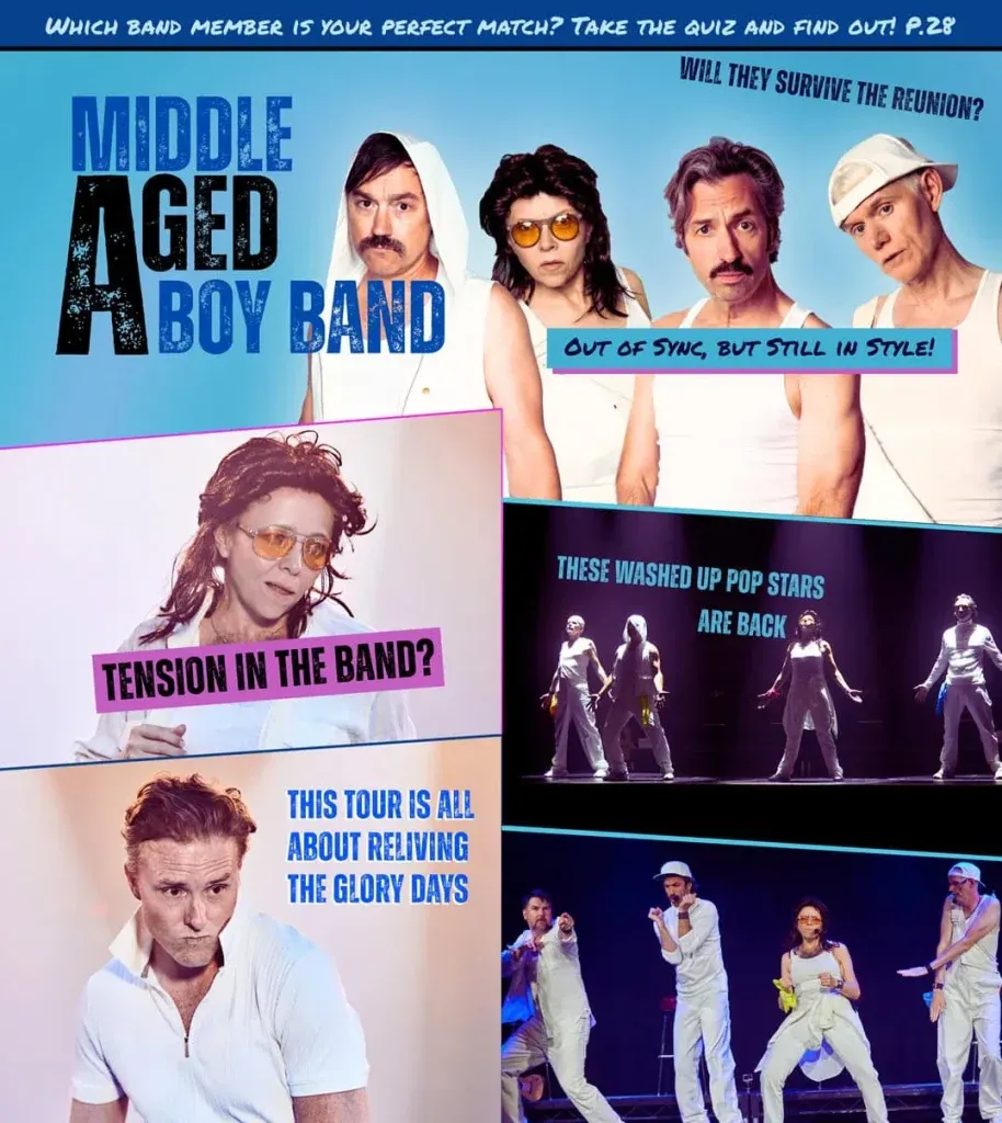 Middle Aged Boy Band at Mary Irwin Theatre at Rotary Centre for the Arts