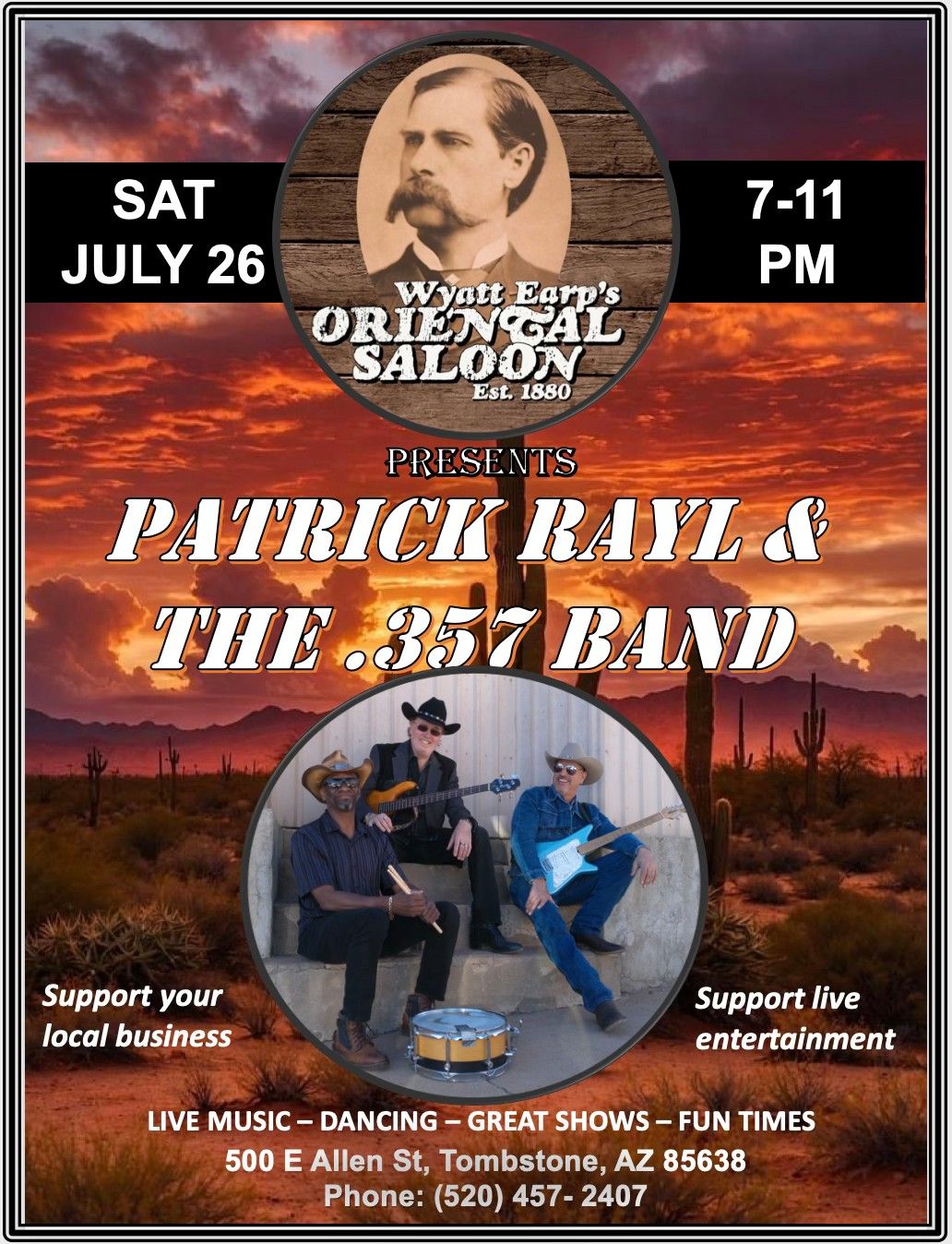 PATRICK RAYL & THE .357 BAND