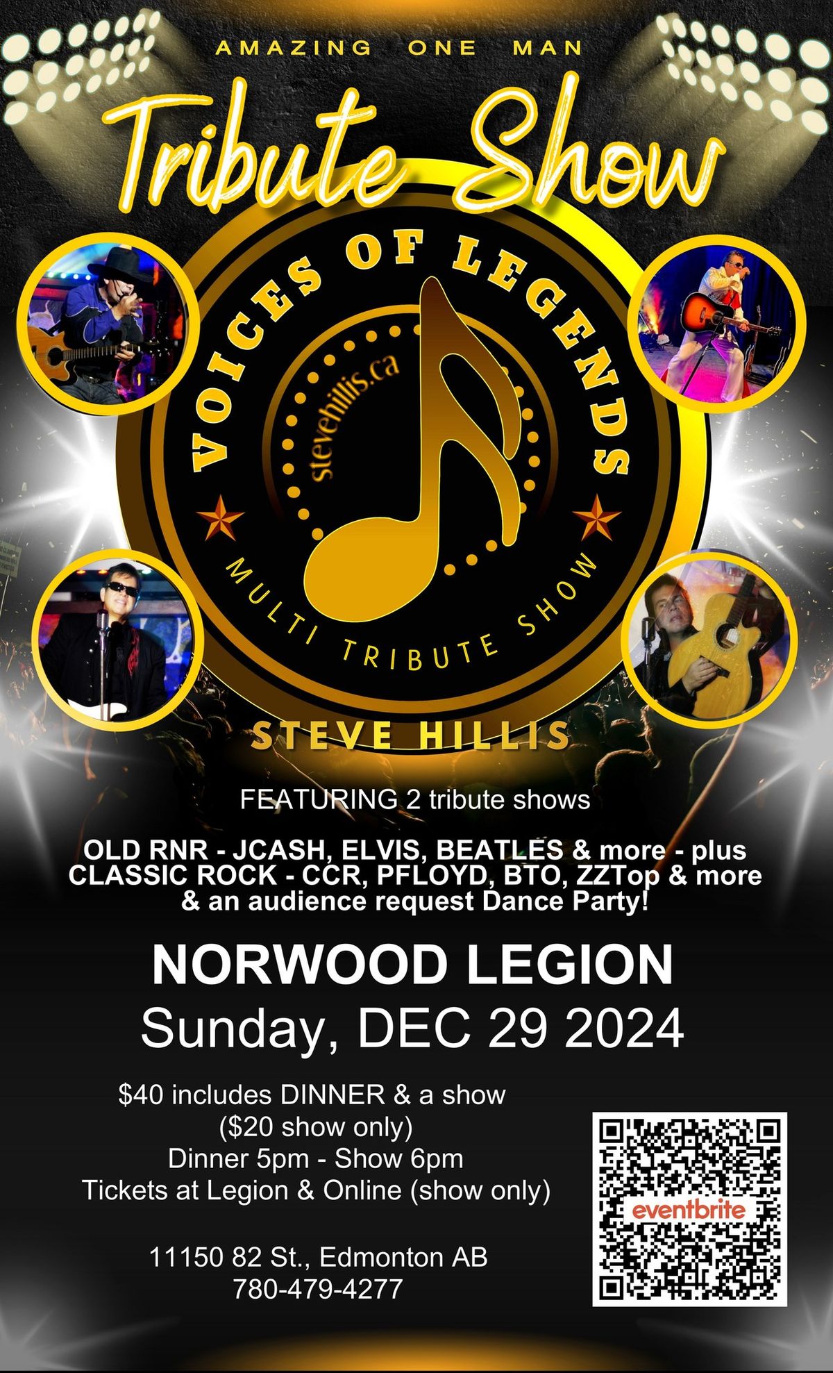 Norwood Legion Presents VOICE OF LEGENDS: Holiday Special 