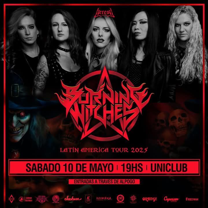 Burning Witches en Argentina - Uniclub (10\/05\/2025)