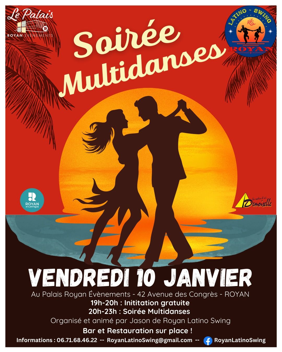 Soir\u00e9e Multidanse au Palais Royan \u00c9v\u00e8nements - Par Royan Latino Swing