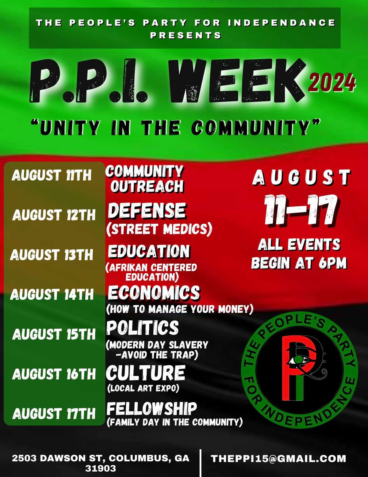 PPI week ( Unity In The Community)