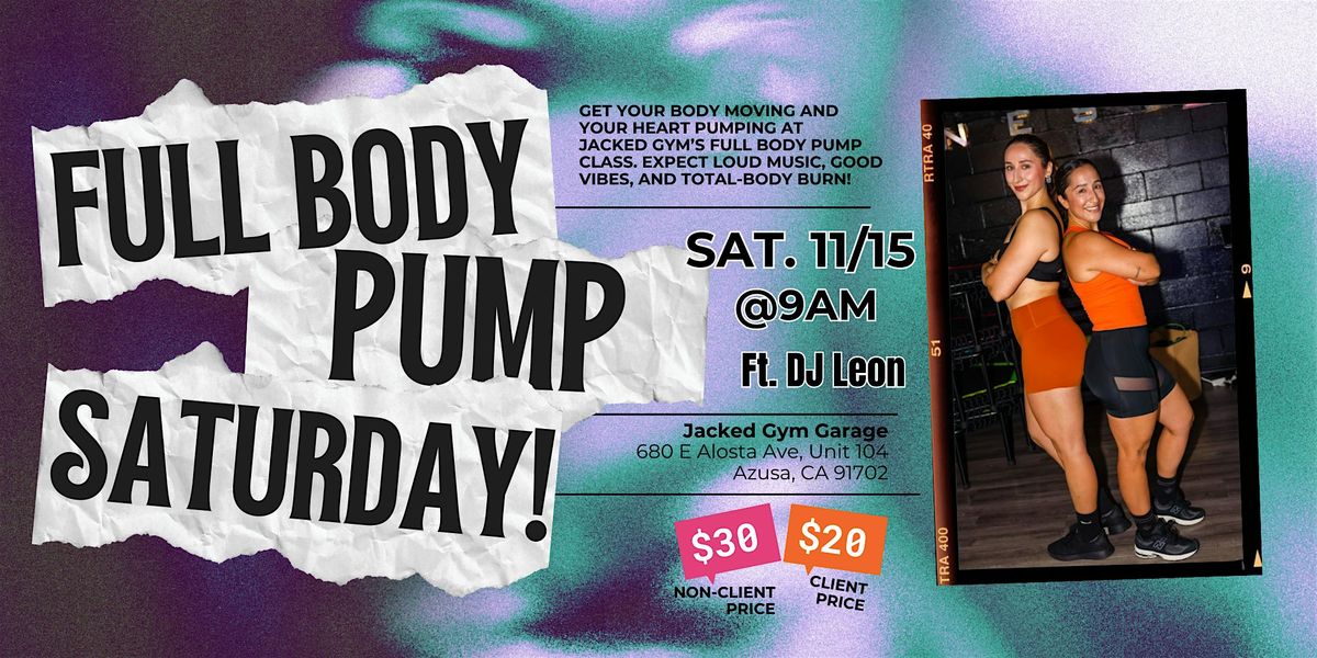 Full Body Pump Bootcamp at Jacked Gym