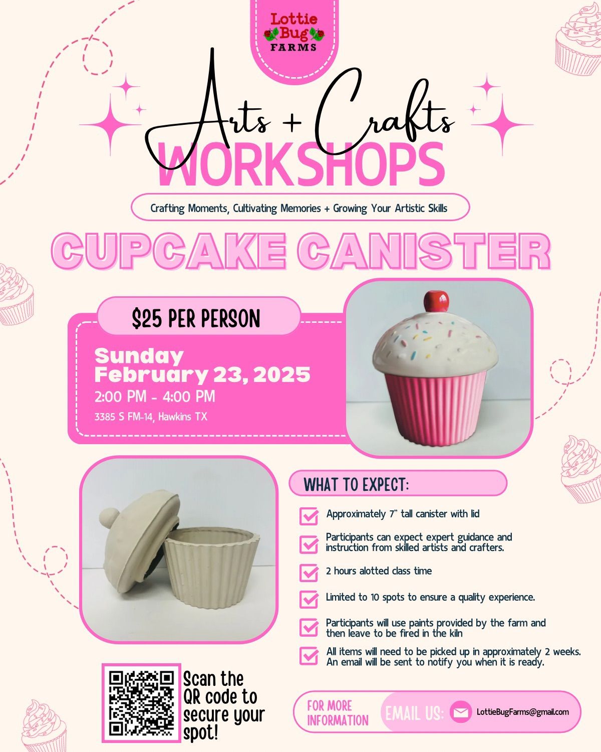 Arts + Crafts: Ceramic Cupcake Canister