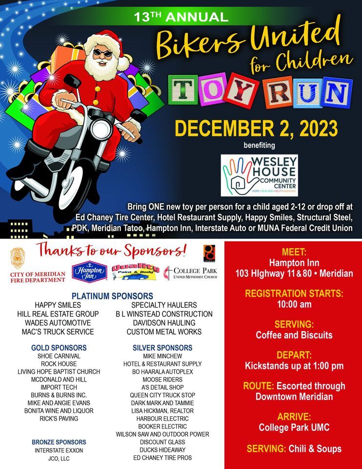 13th Annual Bikers United for Children Toy Run