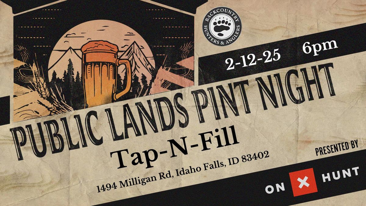 ID BHA Pint Night, Nationally Presented by OnX in Idaho Falls