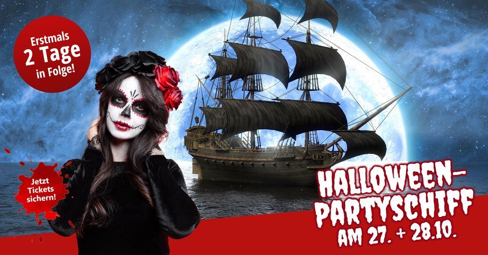 Halloween auf dem Partyschiff in Hamburg - Teil II