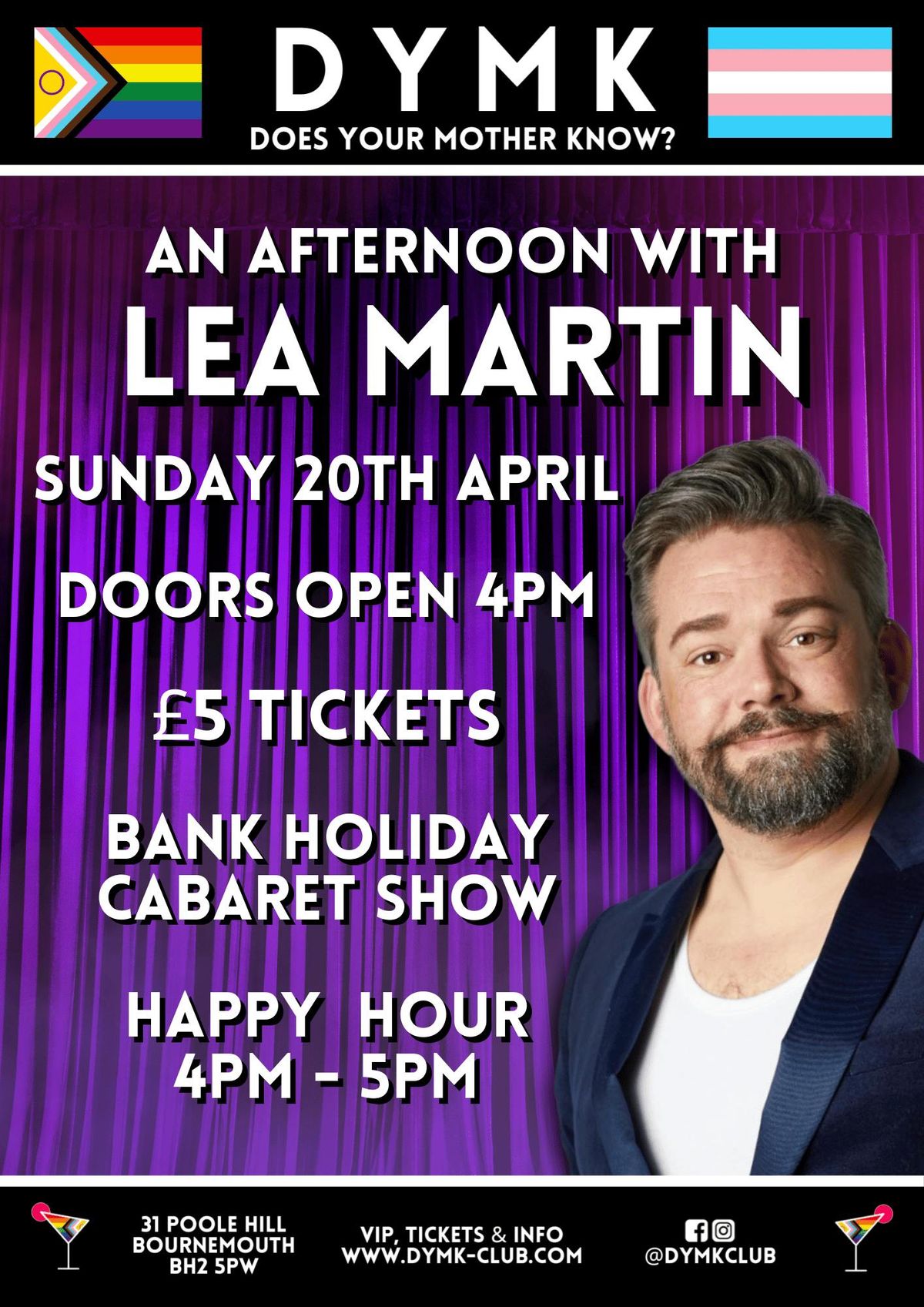 LEA MARTIN! - DYMK Nightclub - Bank Holiday Cabaret