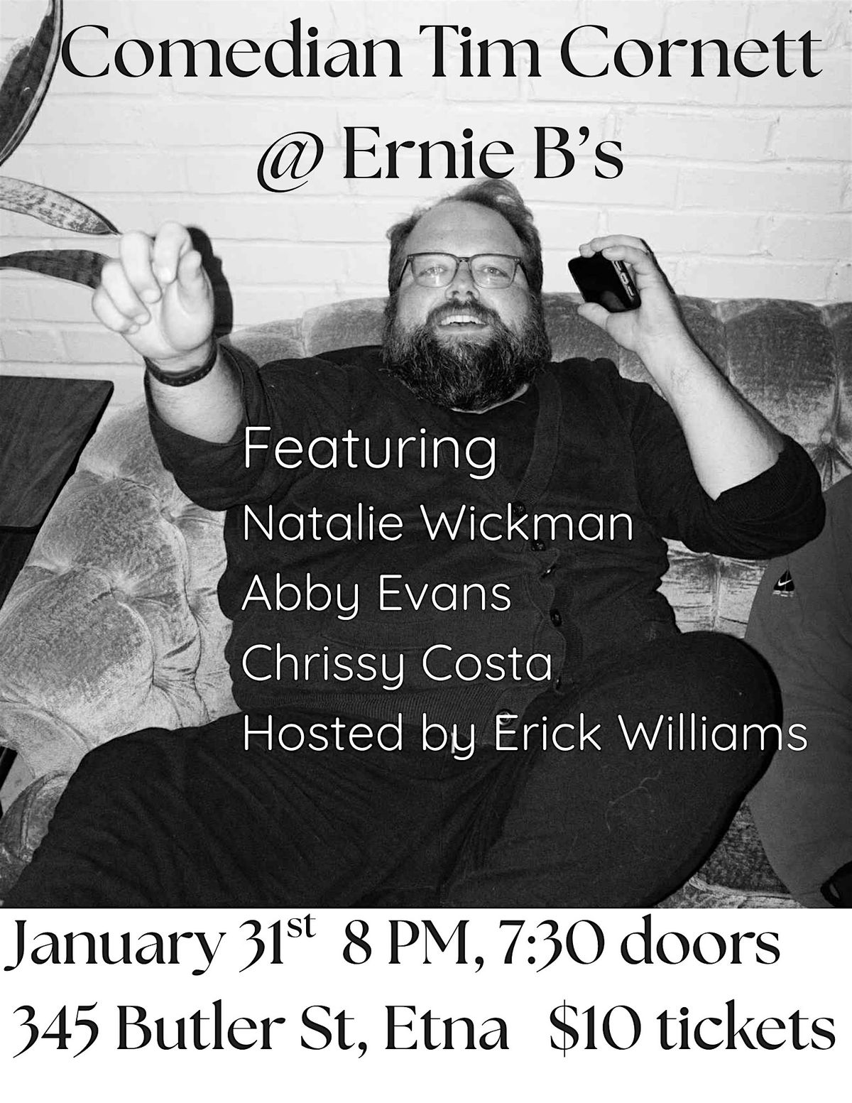 Tim Cornett at Ernie B's: A Comedy Show
