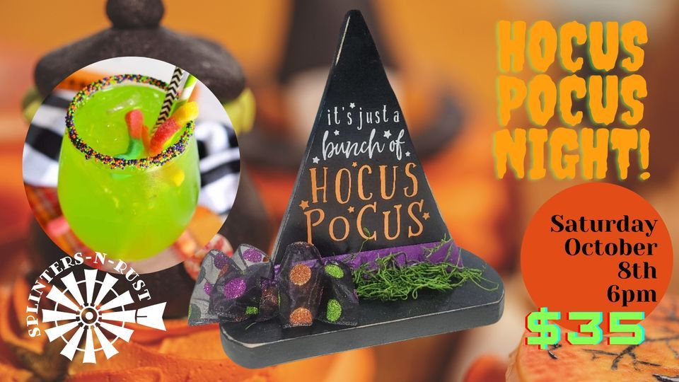 Hocus Pocus Witches Hats and Mocktails!