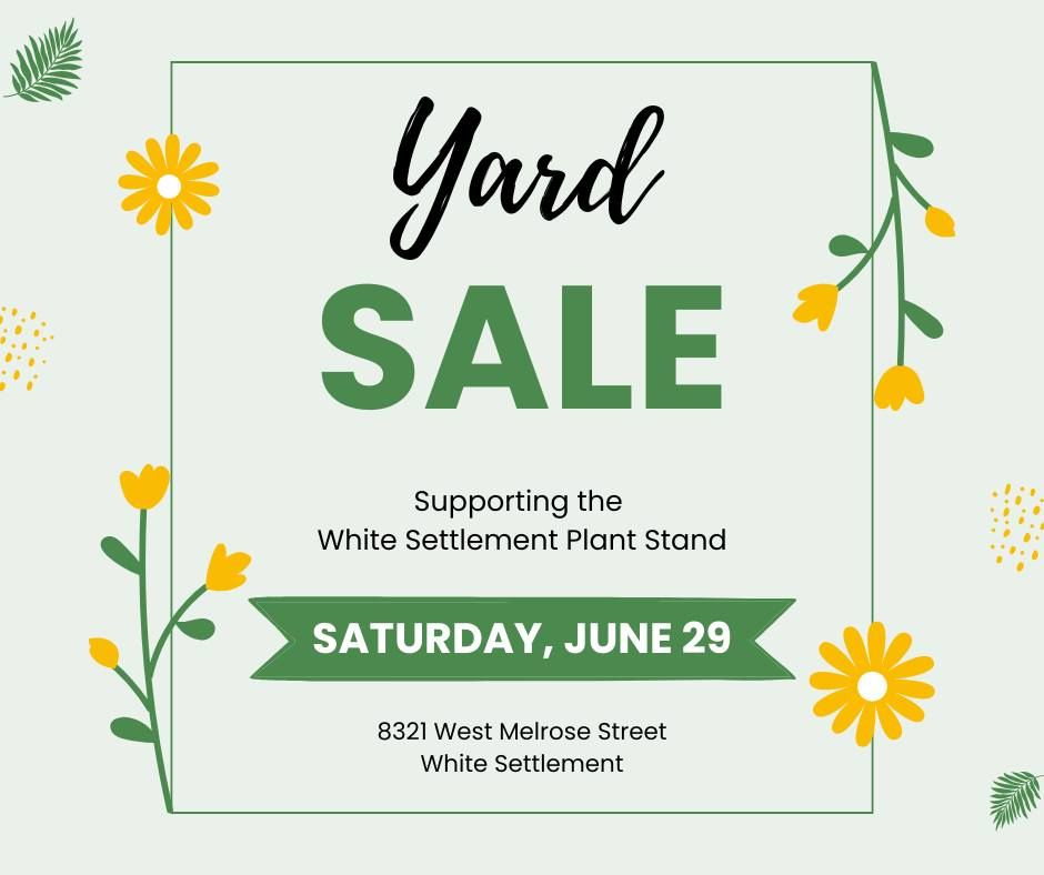 Yard Sale Supporting WS Plant Stand