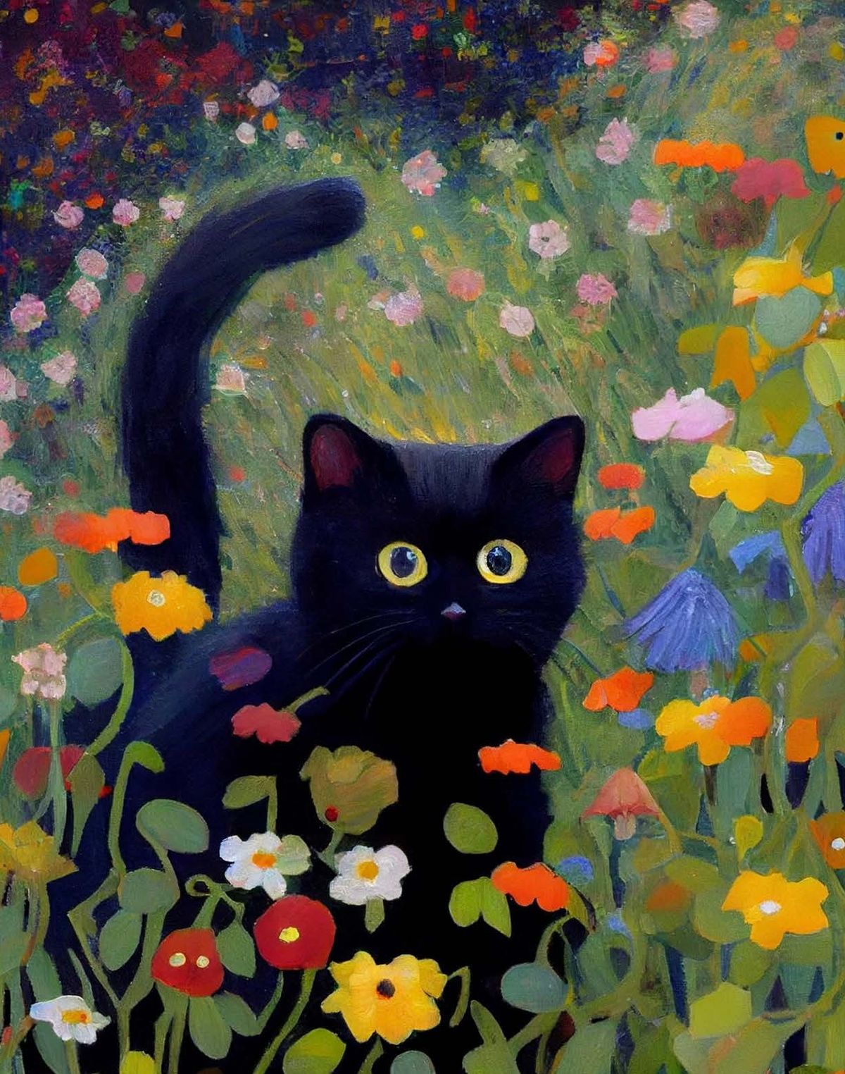 Mimosas and a Masterpiece! \u201cCat with Meadow Flowers" with Laura & Mickey