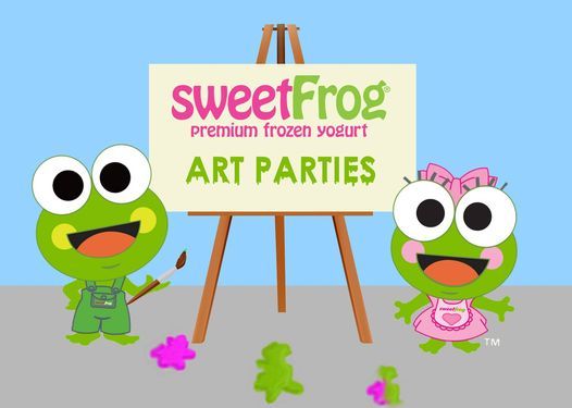 June's Finger-Paint Party at sweetFrog Laurel
