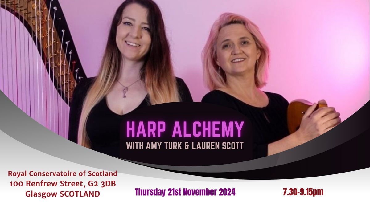 Harp Alchemy with Amy Turk & Lauren Scott in Glasgow, Scotland