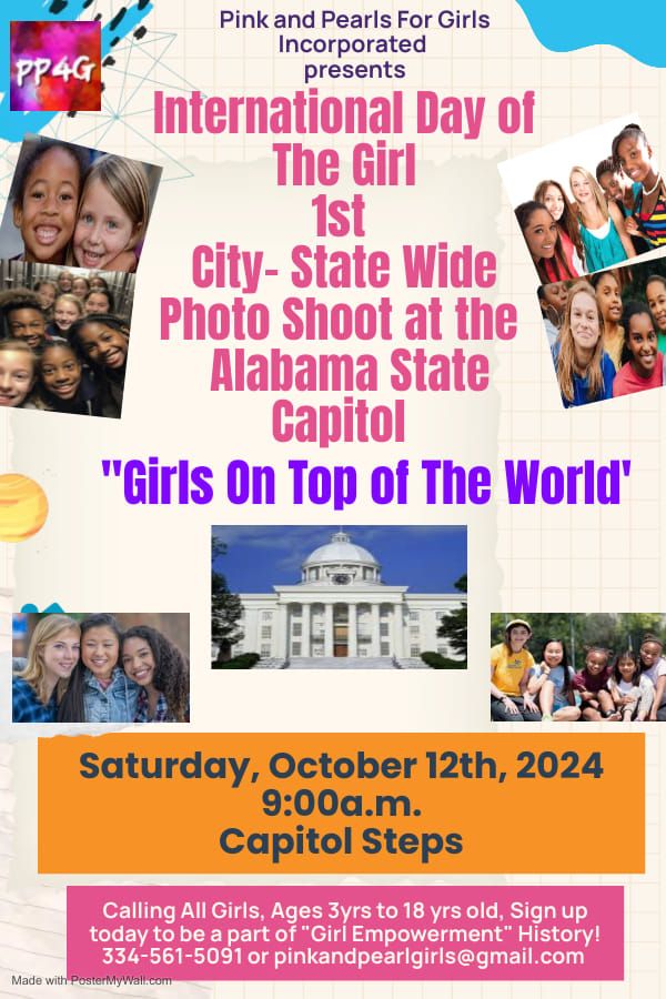 International Day of The Girl Photo Shoot: Girls On Top of The World