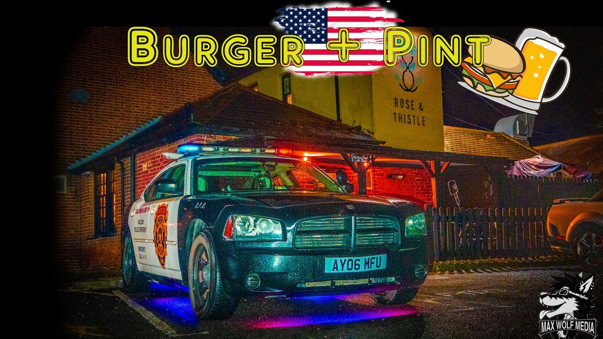 Burger + Pint FEBRUARY - American and Classic Cars social meet. 