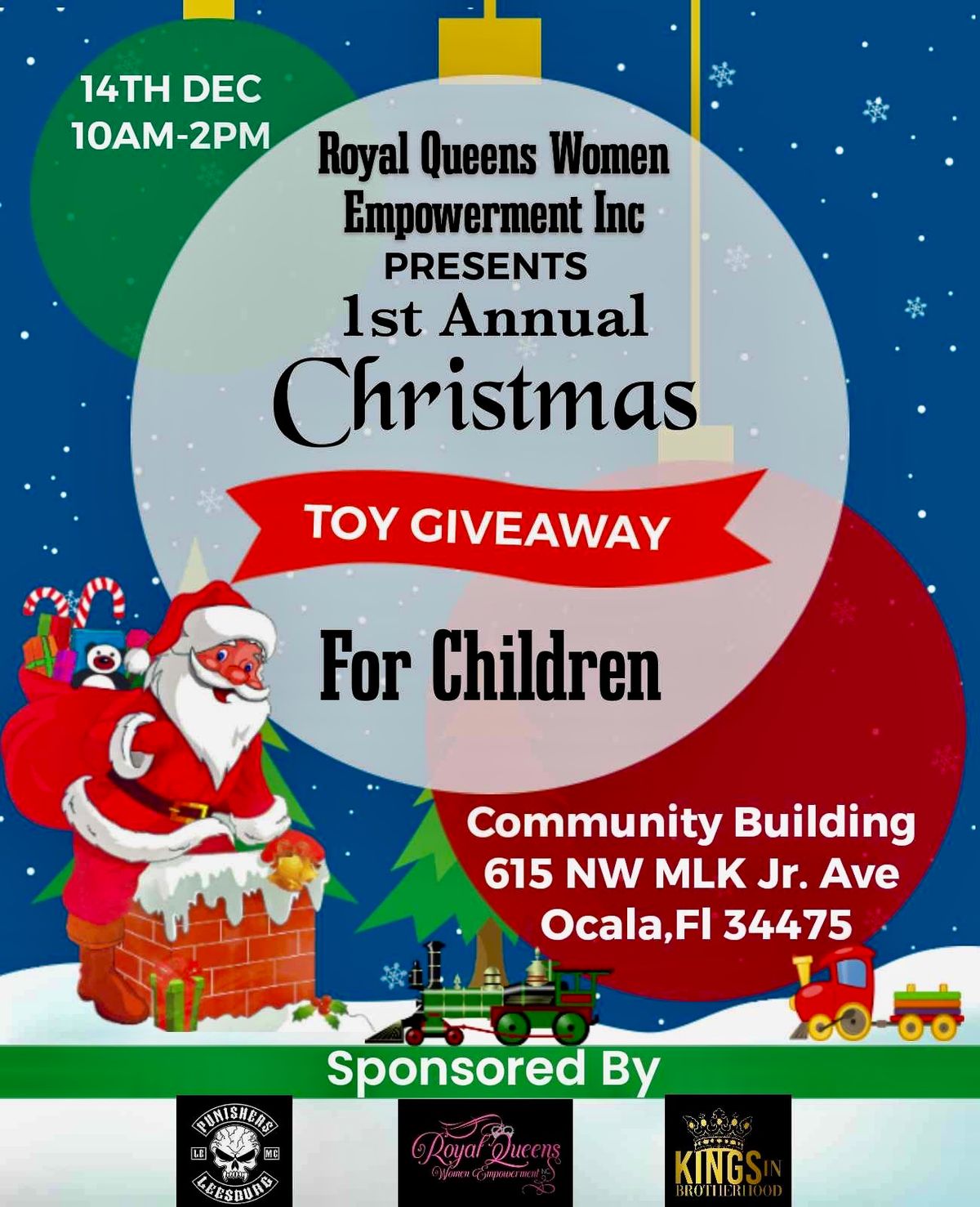 Royal Queens Women\u2019s Empowerment First Annual Christmas Toys Giveaway!