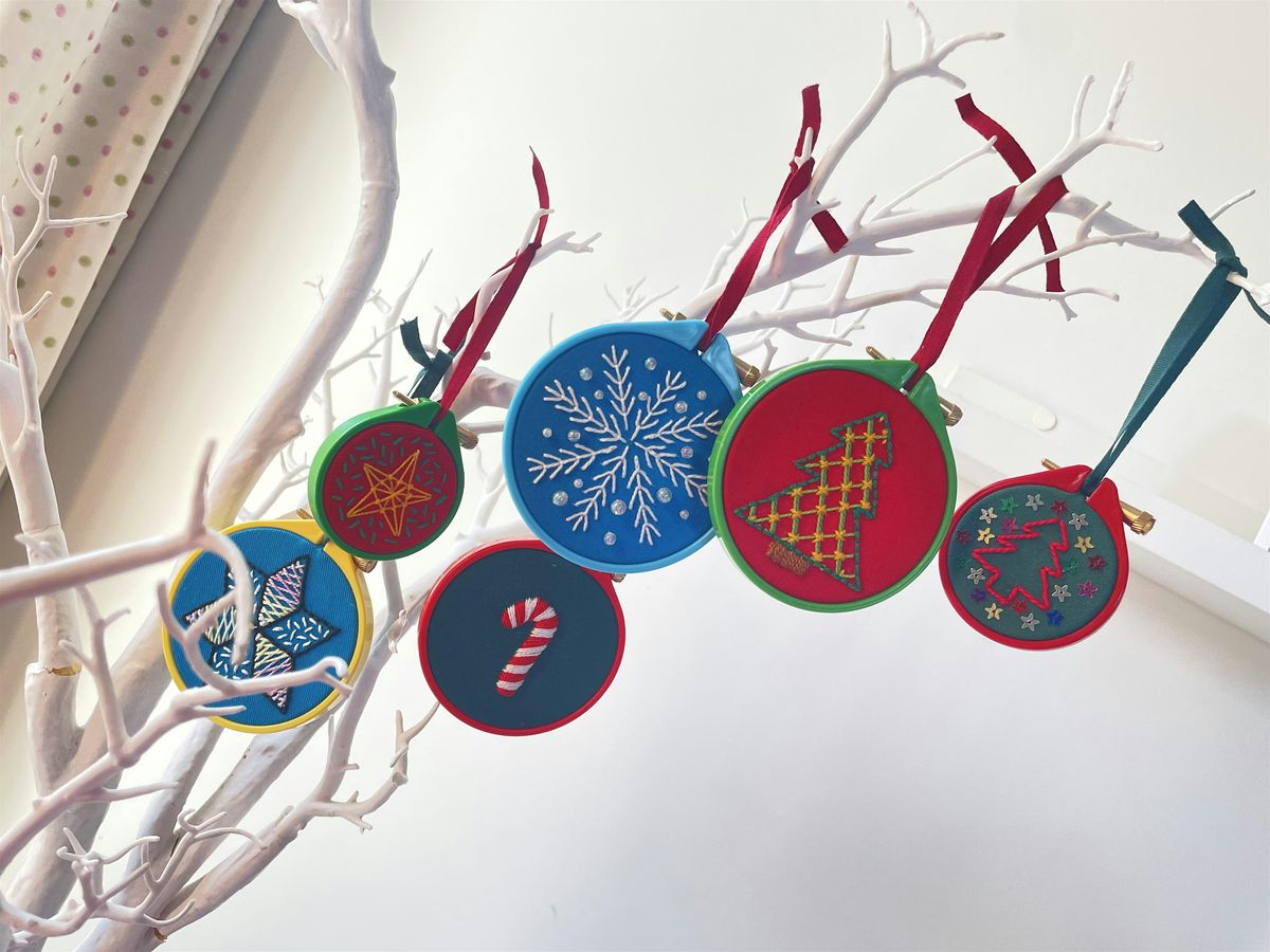 Embroidered Christmas Decorations Workshop