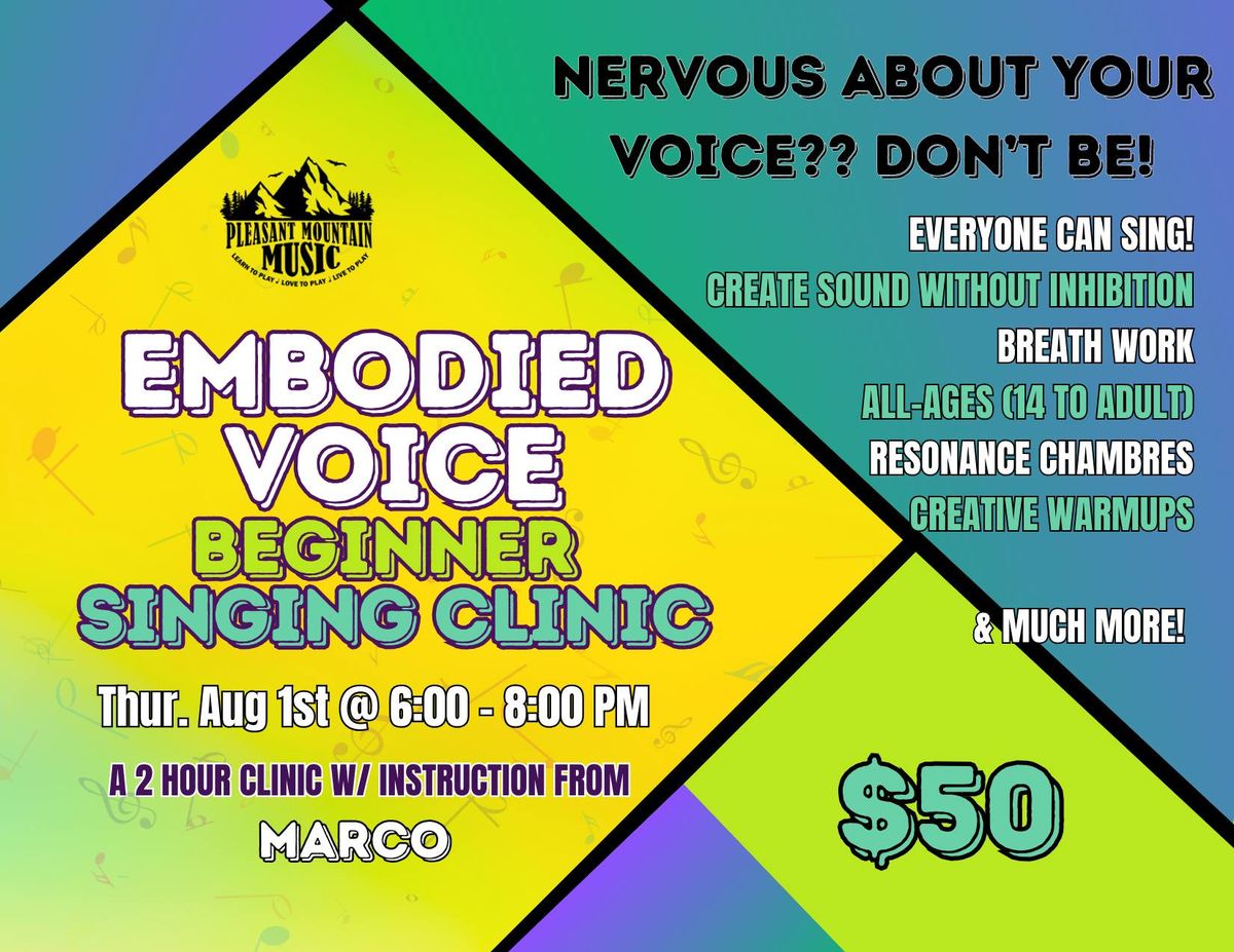 Embodied Voice: a vocal clinic for all!