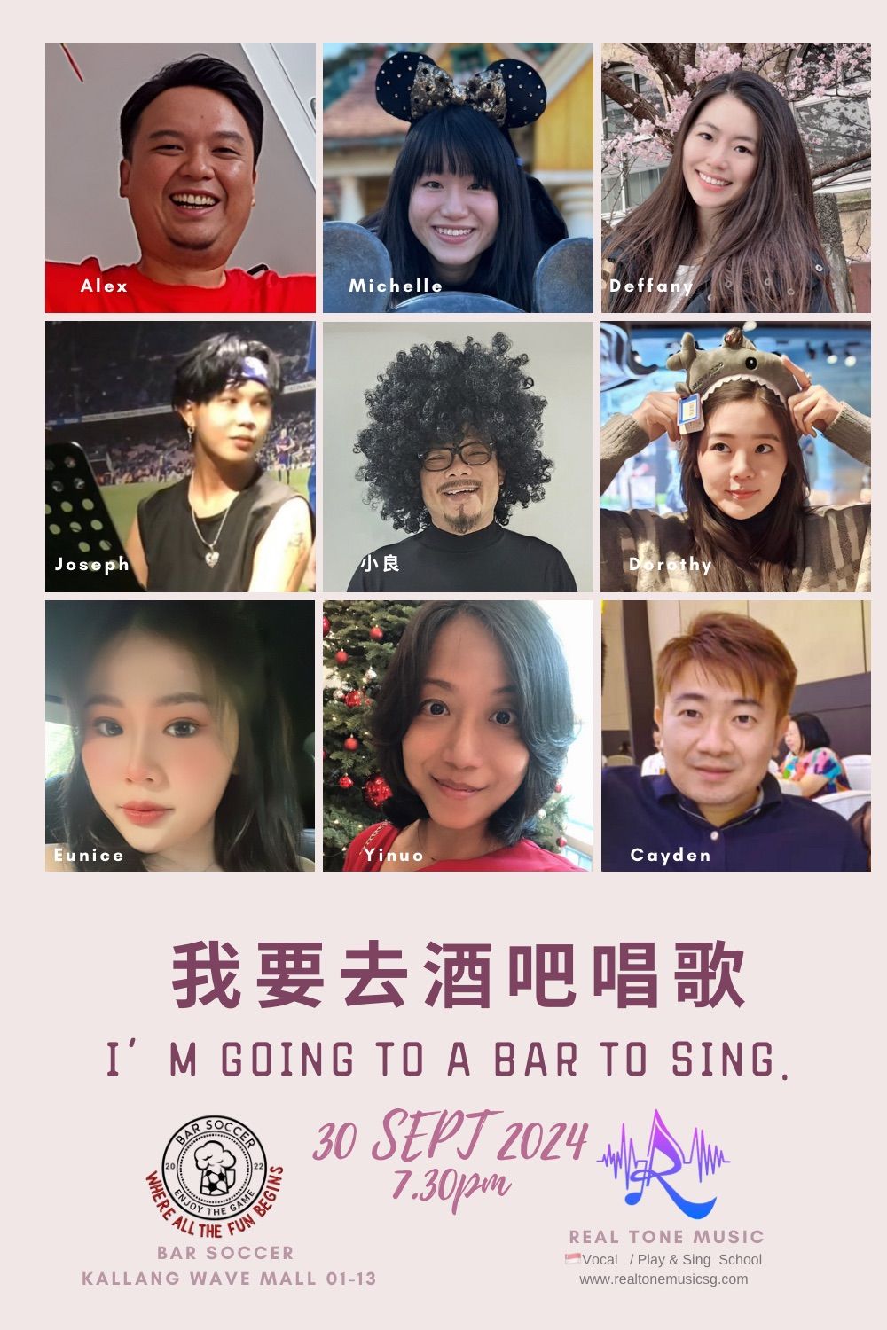 Learn Sing and go to Bar Performance