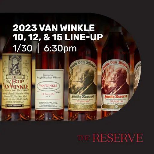 VAN WINKLE 10, 12, & 15YR. LINE-UP Tasting!