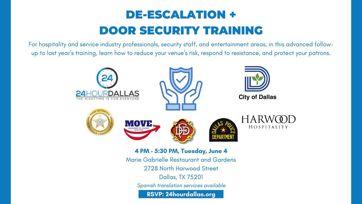 24HourDallas De-Escalation & Door Security Training
