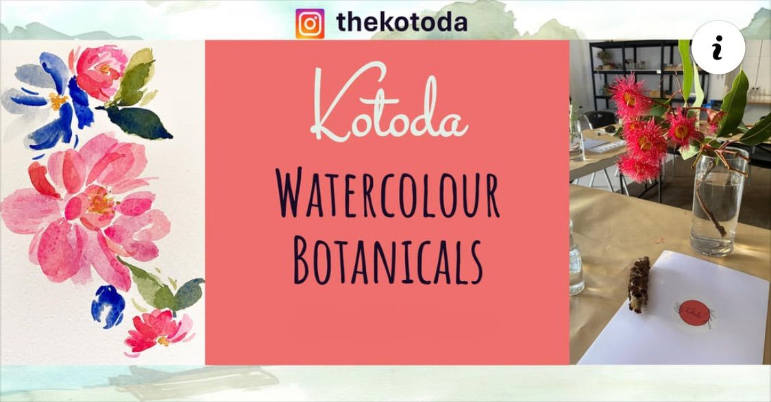 Introduction to Watercolour - Botanicals -Painting flowers $75pp