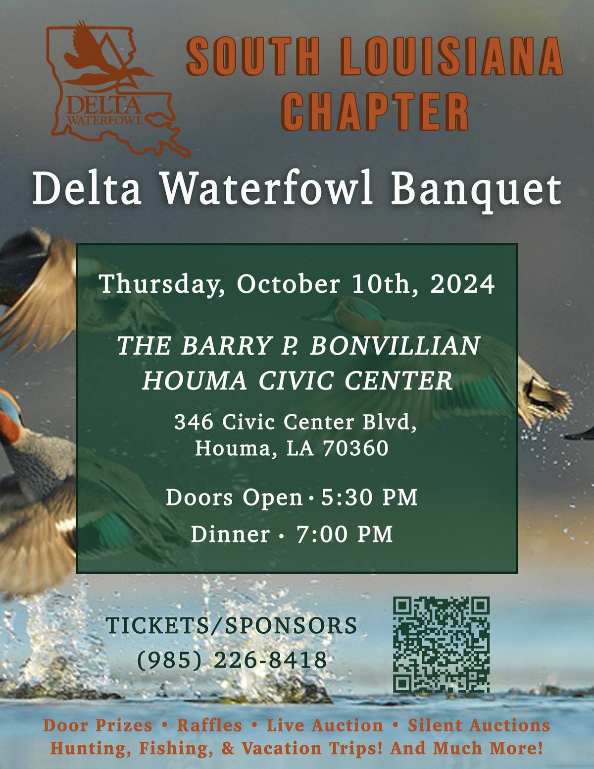 Delta Waterfowl Foundation - South Louisiana Chapter - Inaugural Banquet 