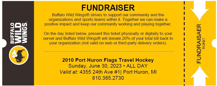 Dine and Donate for the Port Huron Flags
