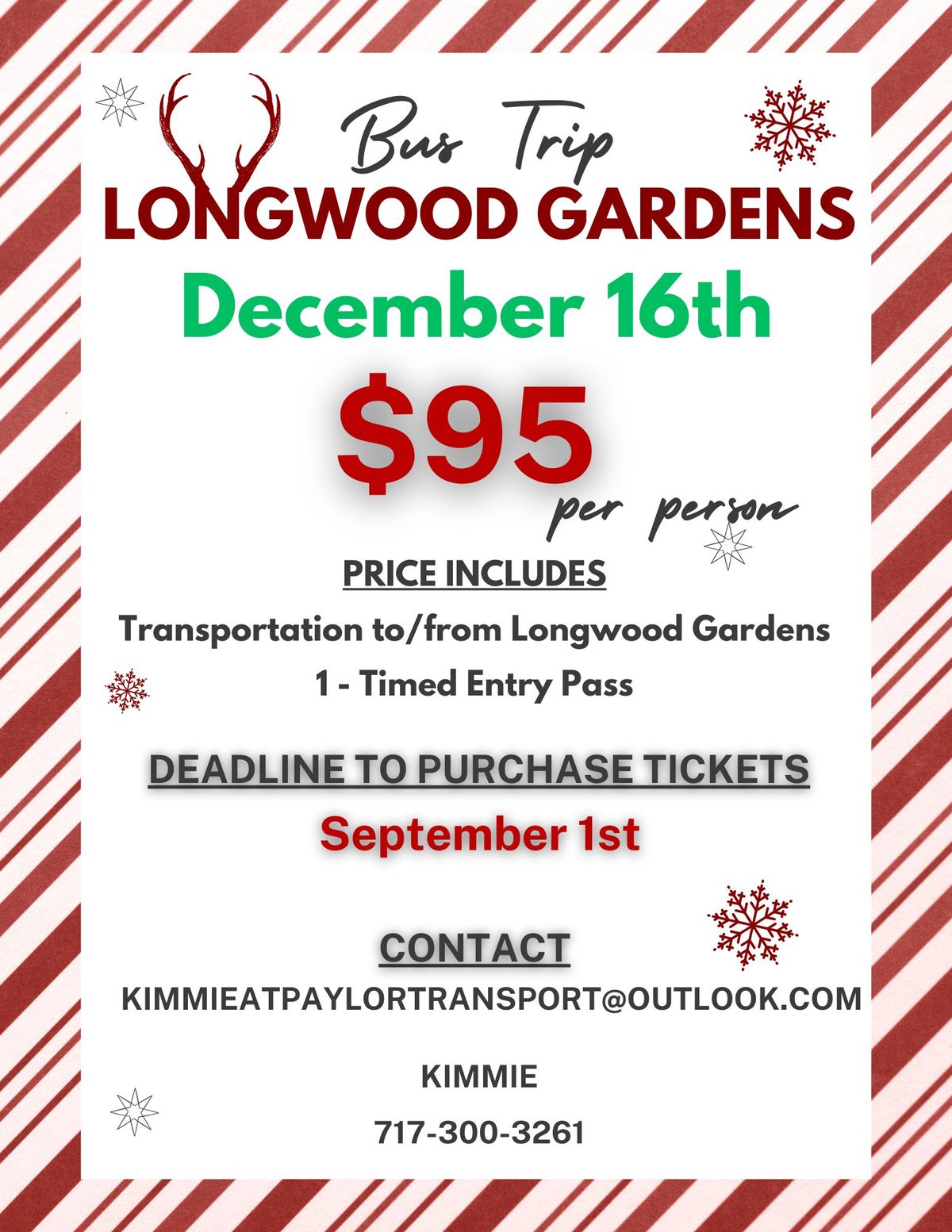 Longwood Gardens Christmas Bus Trip #2