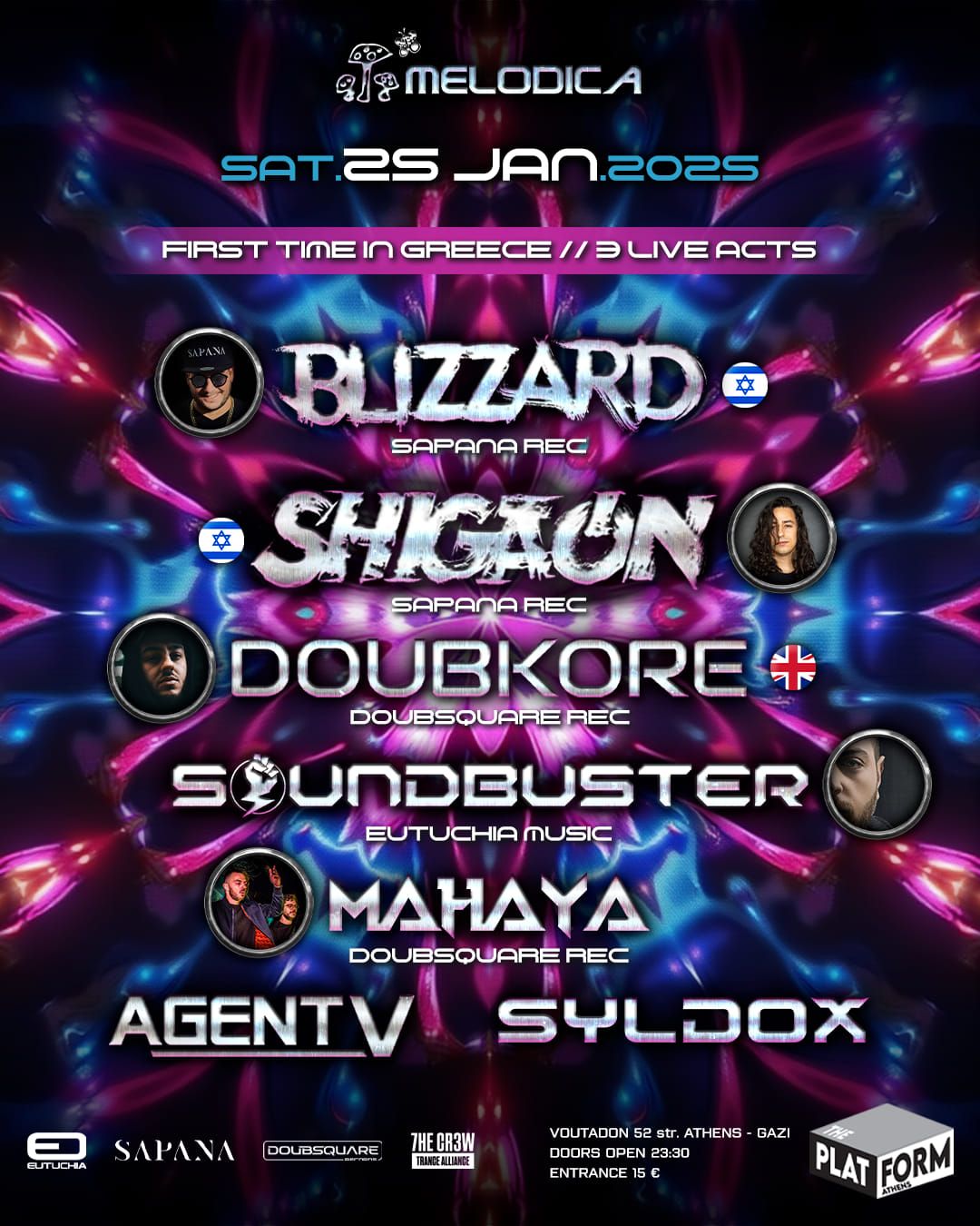 Melodica presents \/\/ Blizzard - Shigaon - DoubKore - Soundbuster - Mahaya - Agent V 