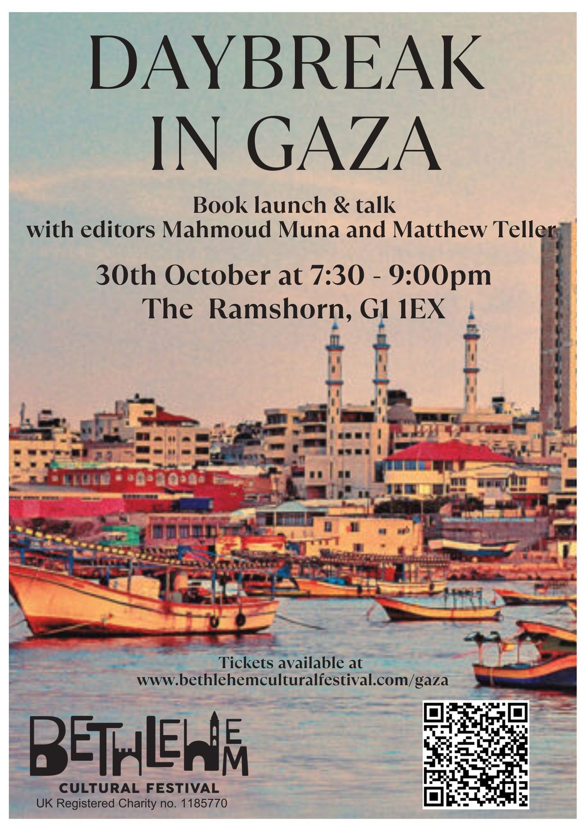 Daybreak in Gaza - book launch & talk 