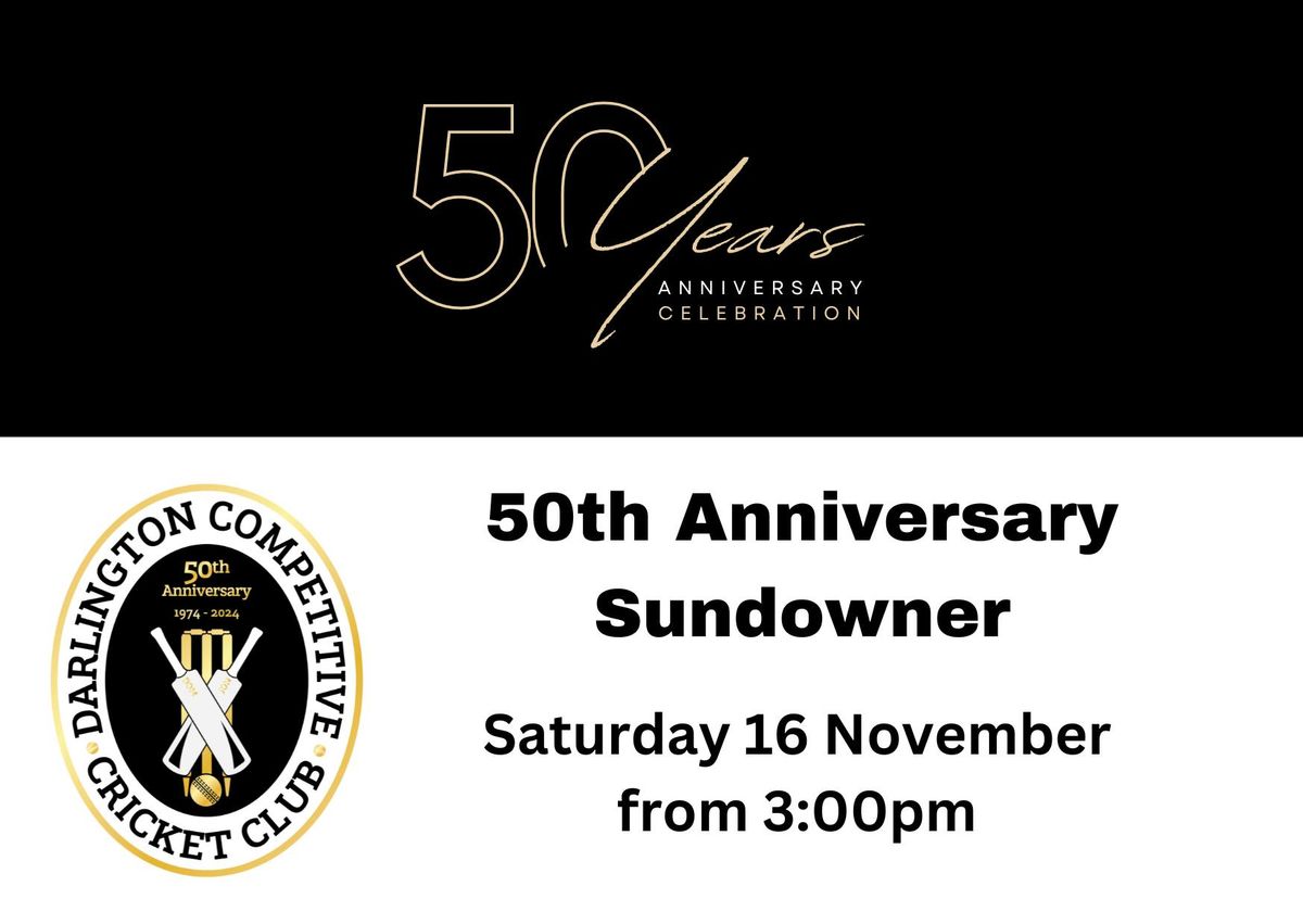 50th Anniversary Sundowner