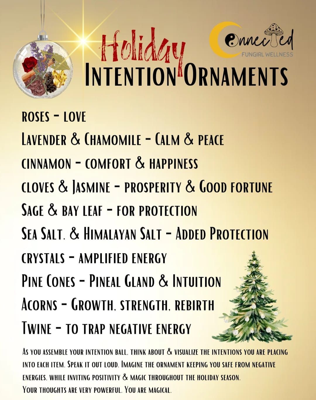 Holiday Intention Ornaments & Tarot at the Local Emporium \ud83c\udf32\ud83c\udccf\ud83d\udcab\u2728\ufe0f