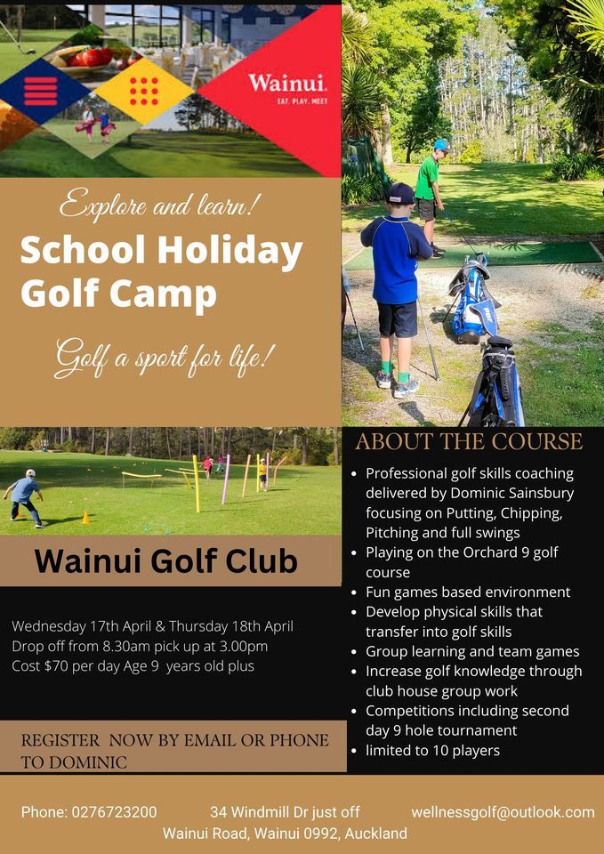 School Holiday Golf Program 