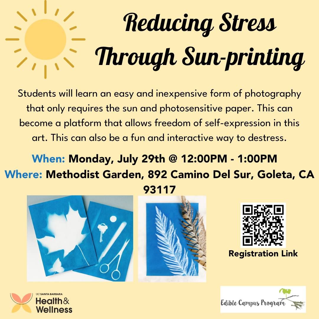 Reducing Stress Through Sun Printing