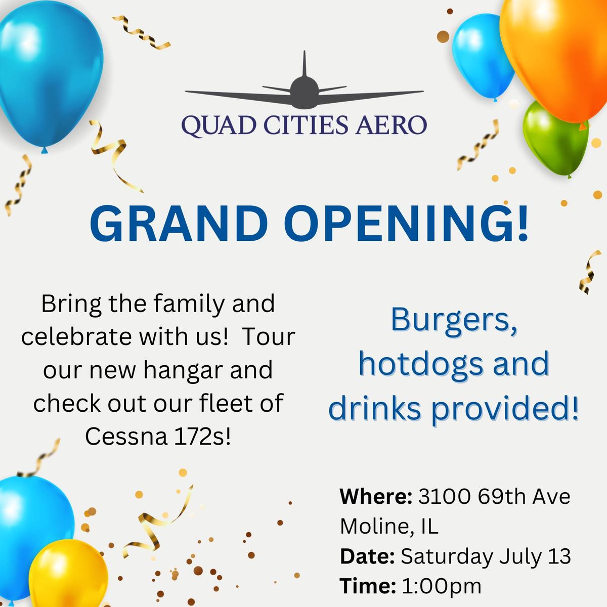 Grand Opening: Quad Cities Aero