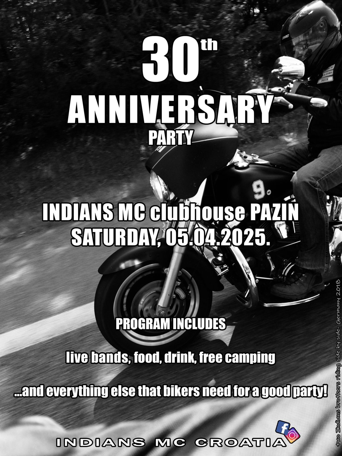 30th ANNIVERSARY Indians MC Croatia